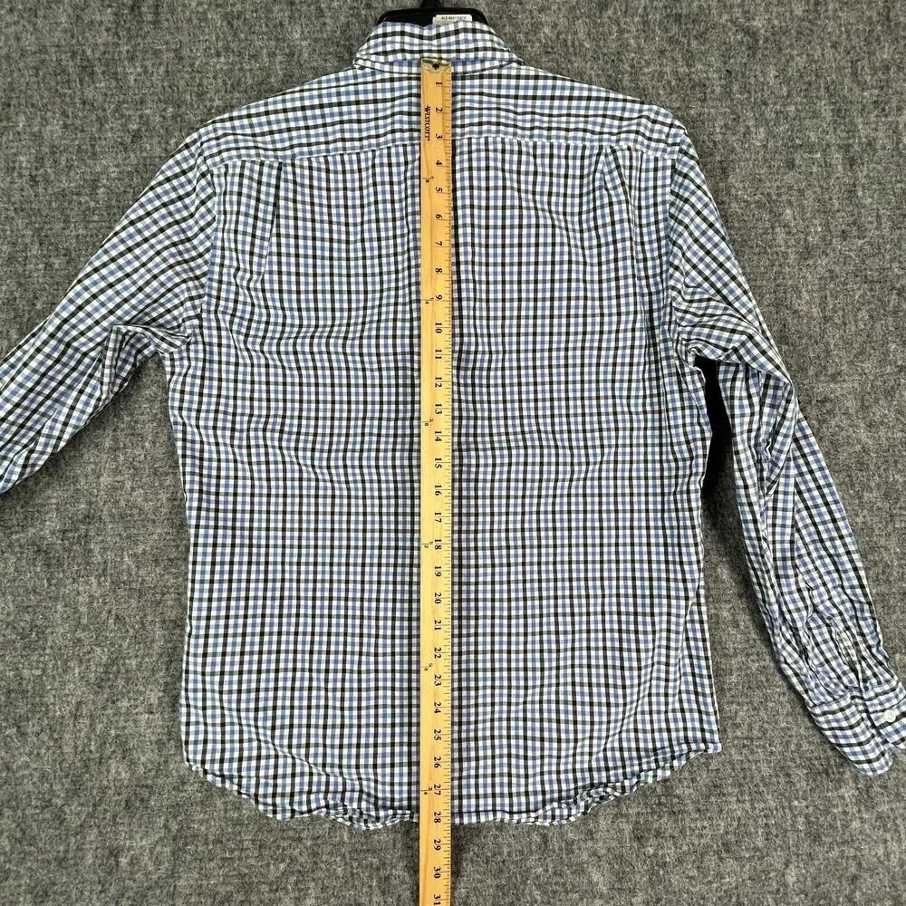 J. Crew Men's Large‎ Check Poplin Slim Flex Shirt - Preppy Style